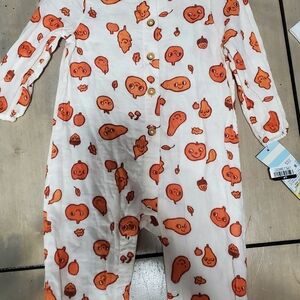 Cat & Jack Pumpkin Print Baby Bodysuit
